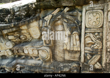 Mittelamerika, Belize, Chiquibul Waldreservat, Caracol. Ruinen der klassischen antiken Maya-Zivilisation. Stockfoto