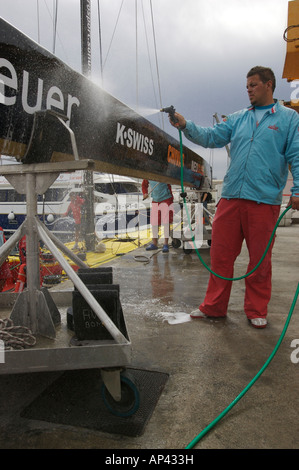 Ufer Team abwaschen des Team China-Booms Stockfoto