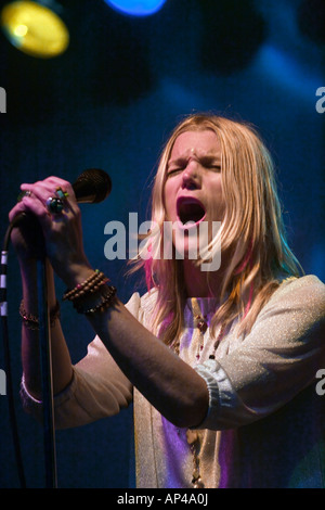 CATHY RICHARDSON Tribute Janis Joplin singt mit BIG BROTHER und THE HOLDING COMPANY MONTEREY POP FESTIVAL 2007 in Kalifornien Stockfoto