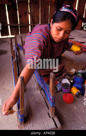 Guatemala, Sololà Provinz San Antonio Palopò. Stockfoto