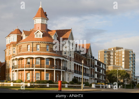 Sea Front Gebäude Frinton-on-Sea, Essex Stockfoto