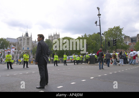 Aufruhr in Westminster Abby Stockfoto