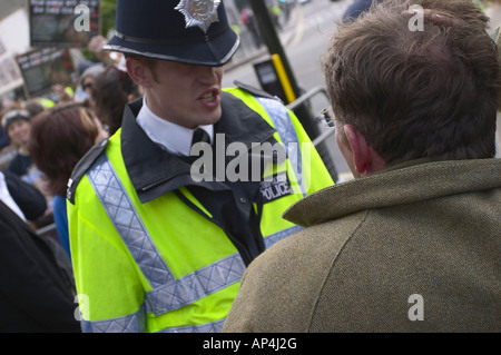 Aufruhr in Westminster Abby Stockfoto