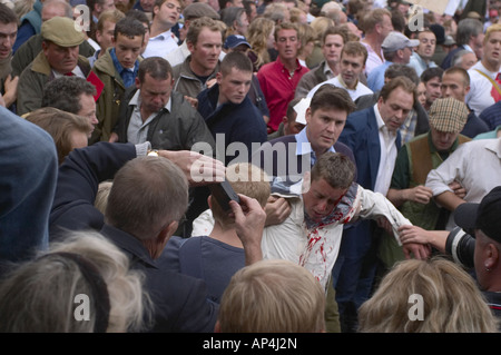 Aufruhr in Westminster Abby Stockfoto