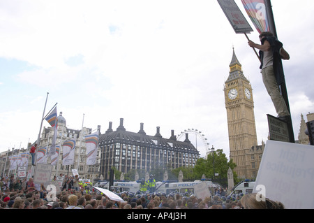 Aufruhr in Westminster Abby Stockfoto