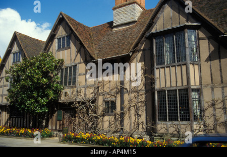 Außenansicht des Halls Croft Avon Warwickshire England Stratford aufbauend Stockfoto