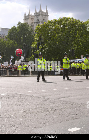 Aufruhr in Westminster Abby Stockfoto