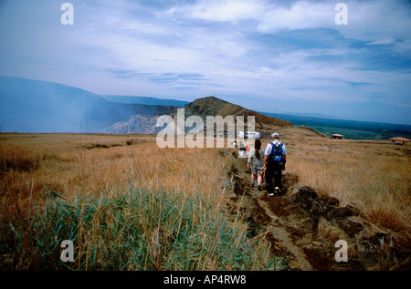 Mittelamerika, Nicaragua, Masaya, Masaya Vulkan Natinal Park. Vulkan Masaya, aka Popogatepe. Stockfoto