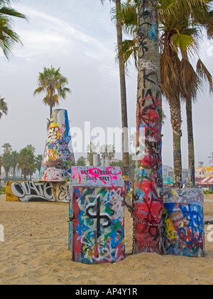 Venedig Strand graffiti Stockfoto