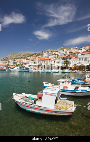 Griechenland, nordöstlichen Ägäischen Inseln, SAMOS, Pythagorio: Hafen Blick / tagsüber Stockfoto