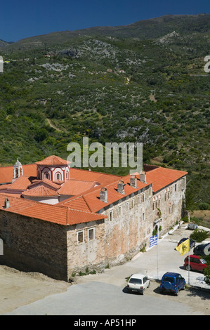 Griechenland, nordöstlichen Ägäischen Inseln, SAMOS, Mili: Moni Megalis Panagia Kloster, außen Stockfoto