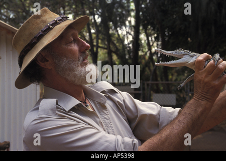 Western Australien Kimberley Broome Crocodile Park in Australien Malcolm Douglas Urheberrecht Sergio Pitamitz Stockfoto