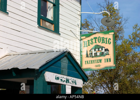 N.a., USA, Alaska.  Das historische Fairview Inn in Talkeetna. Stockfoto