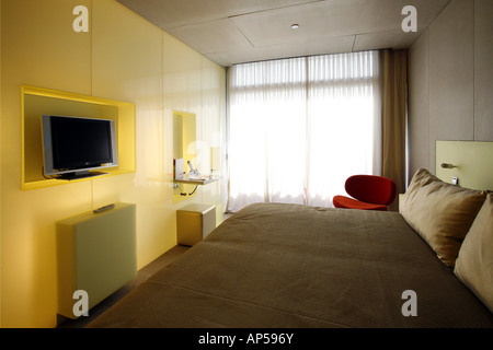 Zimmer, Hotel Puerta America, Madrid, Spanien Stockfoto