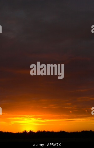 Ein Sonnenuntergang von Dorset. Stockfoto