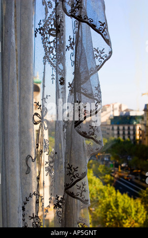 Blick von Casa Mila, Barcelona, Spanien Stockfoto