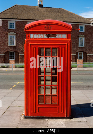 Cheshire Warrington Kommunikation seltene K4 Telefonzelle Post Stempel Maschine Stockfoto