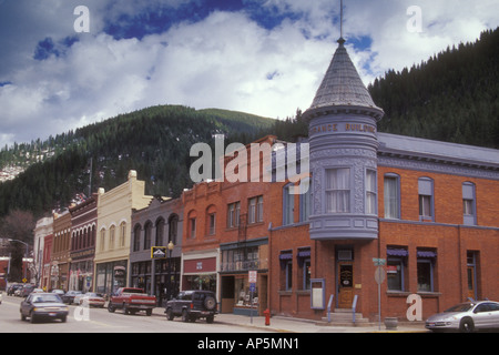 Insurance Building in der Innenstadt von Wallace, Shoshone County, Idaho. USA Stockfoto