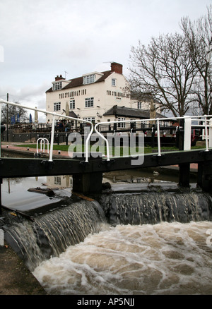 Das Steamboat Inn at Trent Lock Stockfoto