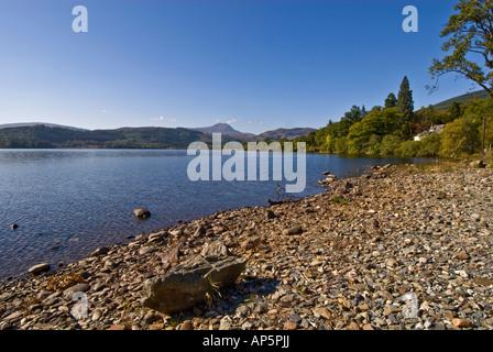 Ein Schuss von Ben Lomond von den Ufern des Loch Ard in die Trossachs Stockfoto