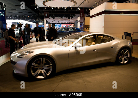 Fisker Karma-Plug-in Hybrid Concept Car auf der 2008 North American International Auto Show in Detroit Michigan/USA Stockfoto