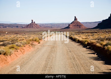 Einstellung Henne Butte - Tal der Götter in Utah, USA Stockfoto