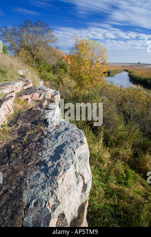 Mound Creek am blauen Hügel Staatspark in Minnesota Stockfoto