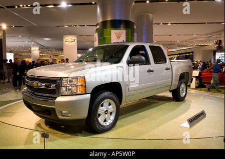 2009 Chevrolet Silverado Hybrid-Pickup-Truck auf der 2008 North American International Auto Show in Detroit Michigan/USA Stockfoto