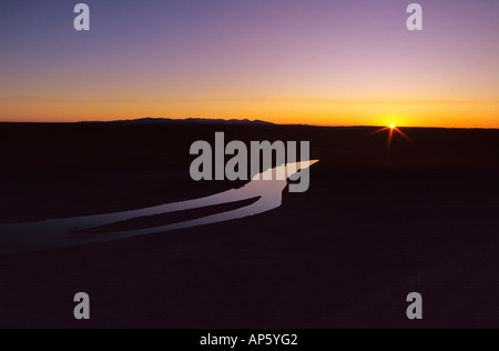 Sonnenaufgang über den Missouri Breaks in Montana Stockfoto