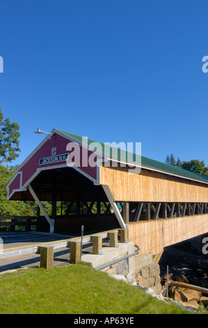 Jackson, NH, USA, Jackson Honeymoon Covered Bridge im Jahre 1876 gebaut Stockfoto