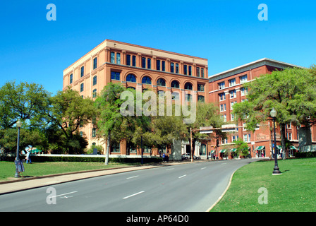 Texas School Book Depository in Dallas Texas die Ermordung von US-Präsident John f. Kennedy Stockfoto