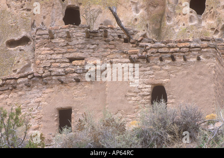 Cliff Dwellings, Bandelier NM, New Mexico, USA Stockfoto