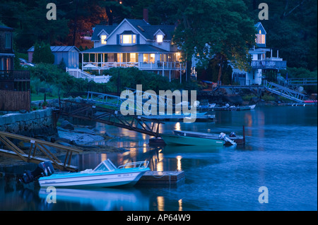 USA, Massachusetts, Cape Ann, Gloucester: Ferienhaus / Gans Bucht Stockfoto