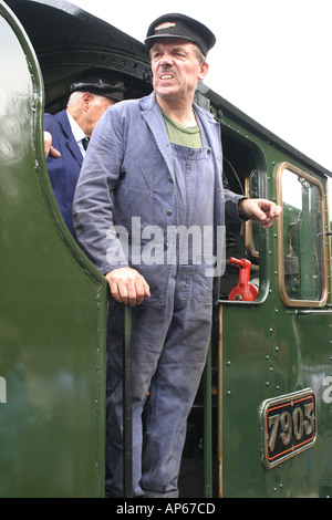 Der Fahrer des Foremarke Hall in Swindon und Cricklade Bahnhof Stockfoto