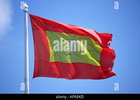 Malediven Male Malediven Nationalflagge Stockfoto