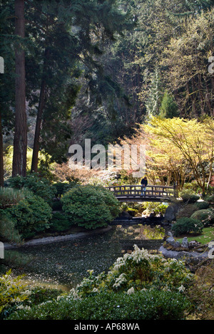 USA, Oregon, Portland, japanische Gärten im Washington Park Stockfoto