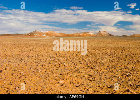 Blick über Moon Plain, die Ausreißer in der Nähe von Coober Pedy in Südaustralien outback Stockfoto