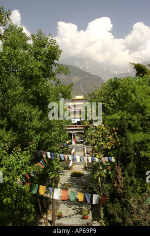 Indien Himachal Pradesh Sidhpur ahnungslos Institute und Himalaya-Gebirge Stockfoto