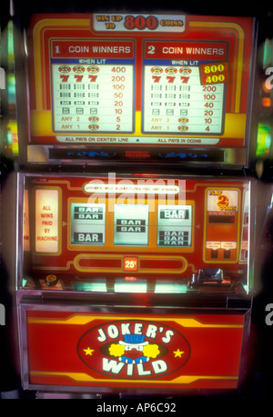 Spielautomaten im Casino in Las Vegas Nevada, USA Stockfoto