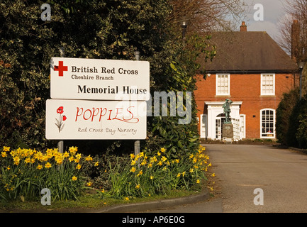 Cheshires Rotkreuz Hauptsitz in Frühling, Knutsford, Cheshire, England, Vereinigtes Königreich Stockfoto