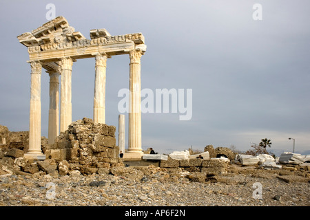 ApolloTemple-Ruinen in Side Stockfoto