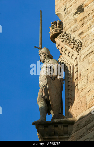 Das National Wallace Monument, Stirling, Schottland. Statue von Sir William Wallace Stockfoto