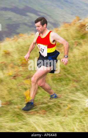Hill, läuft in die Ochil Hügel hinter Alva, Clackmannanshire, Schottland Stockfoto