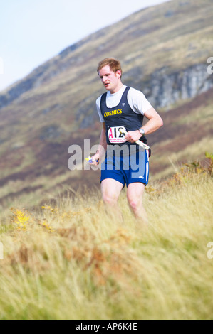 Hill, läuft in die Ochil Hügel hinter Alva, Clackmannanshire, Schottland Stockfoto