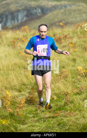 Hill, läuft in die Ochil Hügel hinter Alva, Clackmannanshire, Schottland Stockfoto