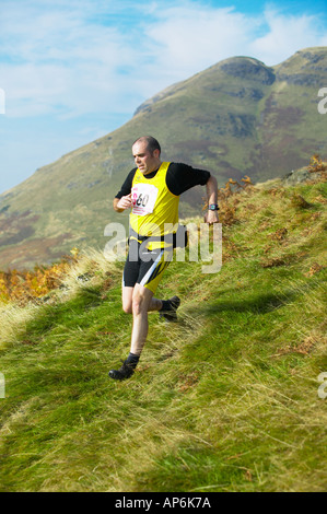 Hill, läuft in die Ochil Hügel hinter Alva, Clackmannanshire, Schottland Stockfoto