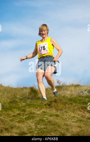 Hill, läuft in die Ochil Hügel hinter Alva, Clackmannanshire, Schottland Stockfoto