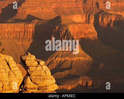 Grand Canyon, Yavapai Point Sonnenaufgang Stockfoto