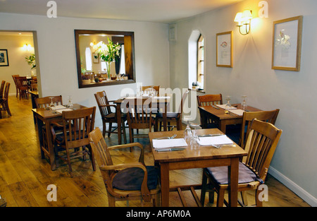 Speisesaal des Restaurants in der Nähe von Abergavenny South Wales UK Foxhunter Stockfoto