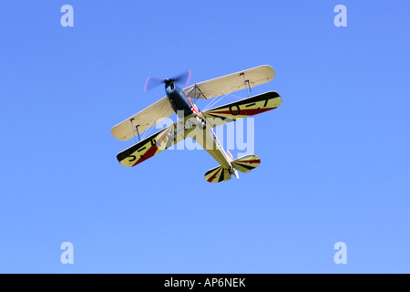 S4 A07 Buccker Jungmann 1930er Jahre Deutsches Bi Flugzeug an einem Wochenende fliegen Stockfoto